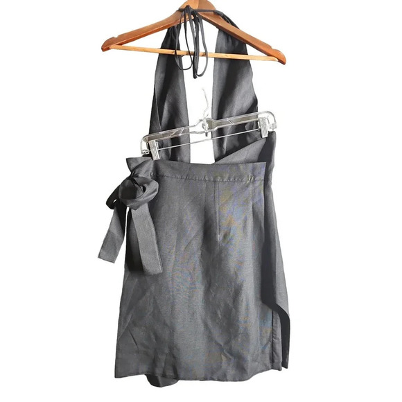 Shona Joy Morgan Crossover Wrap Mini Dress Black Size 10 NWT - Picture 5 of 11